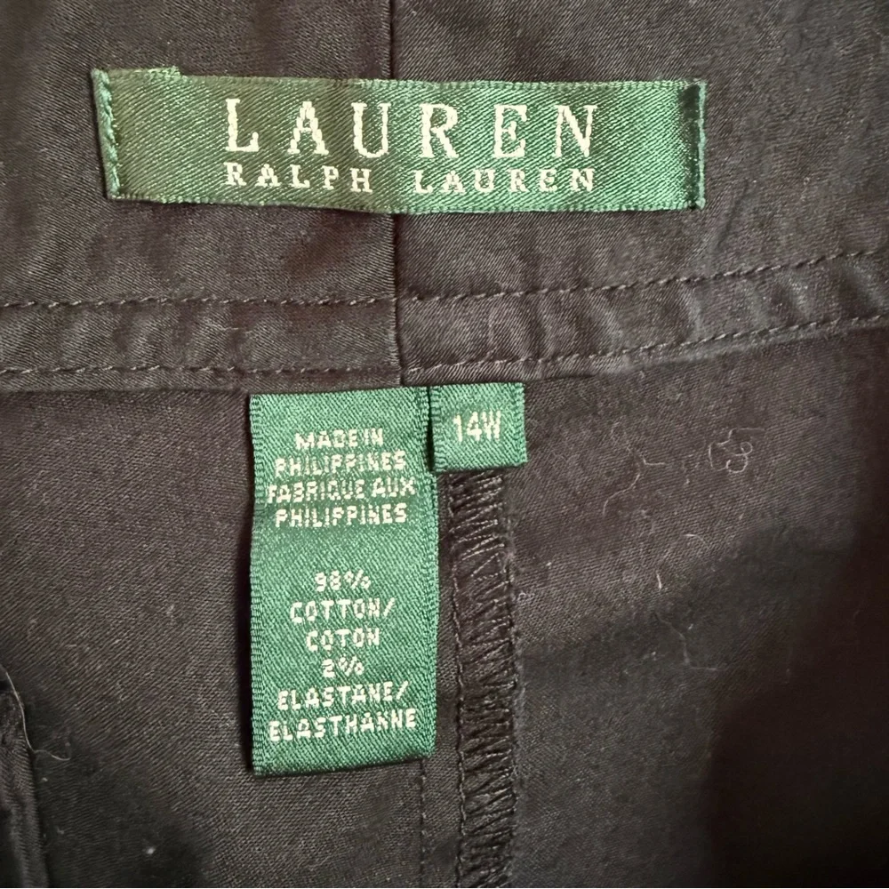Lauren Ralph Lauren‎ Black Women's Bermudas-Size 14W